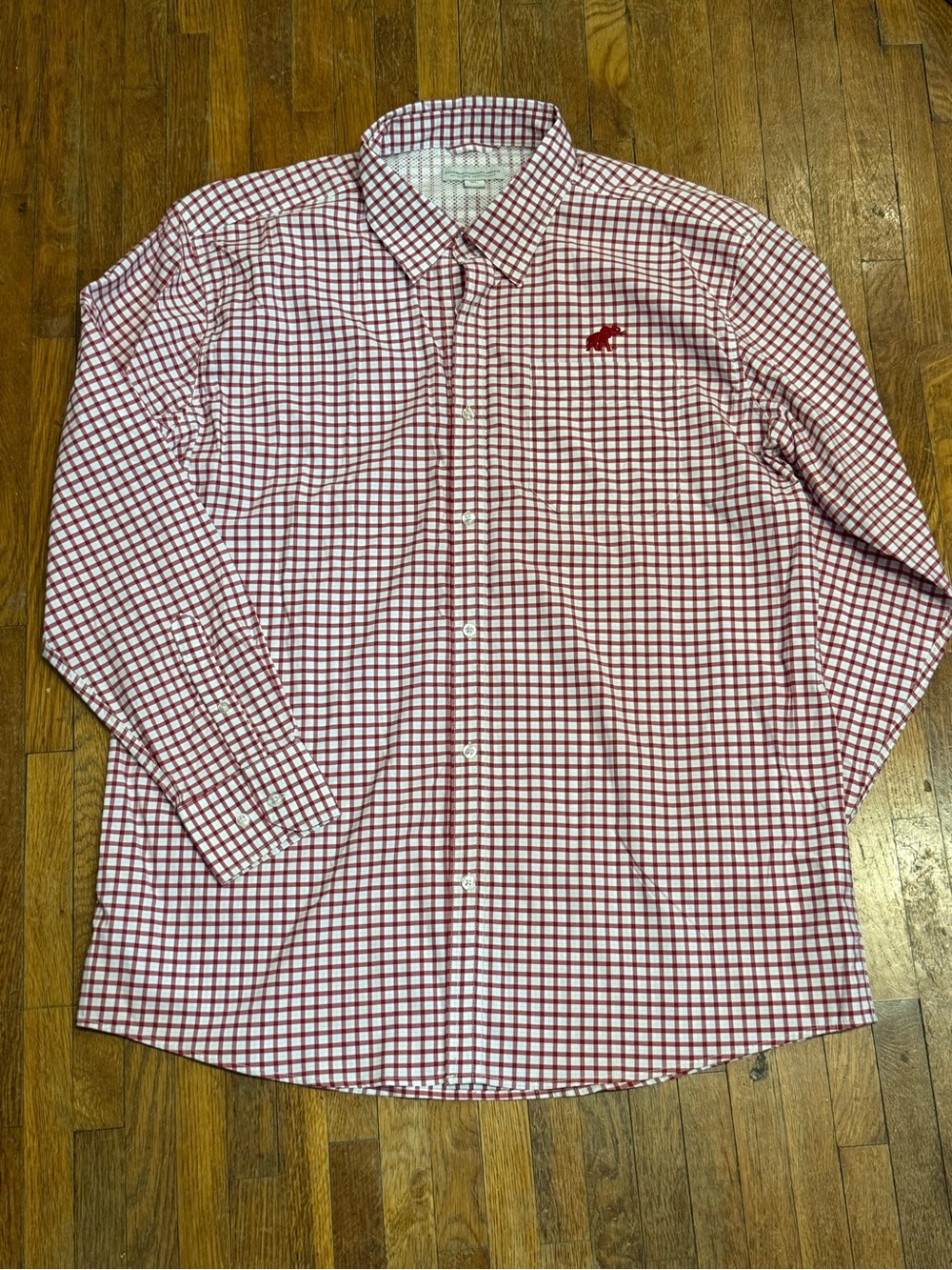 Tuskwear University of Alabama Crimson Tide Red Check Gameday Button-Down Shirt